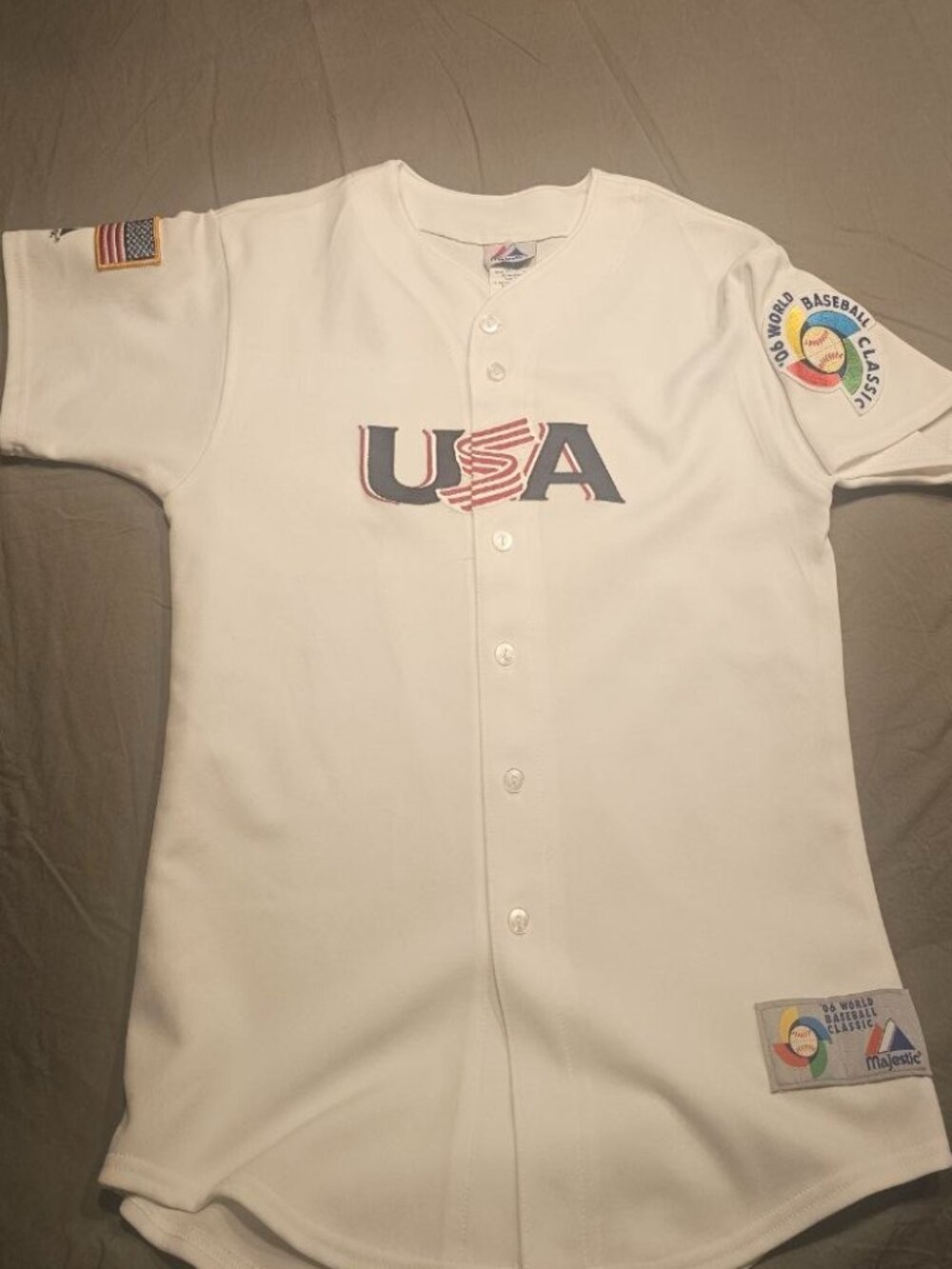 RARE Inaugural Majestic 2006 World Baseball Classic Tournament Jersey Youth XL